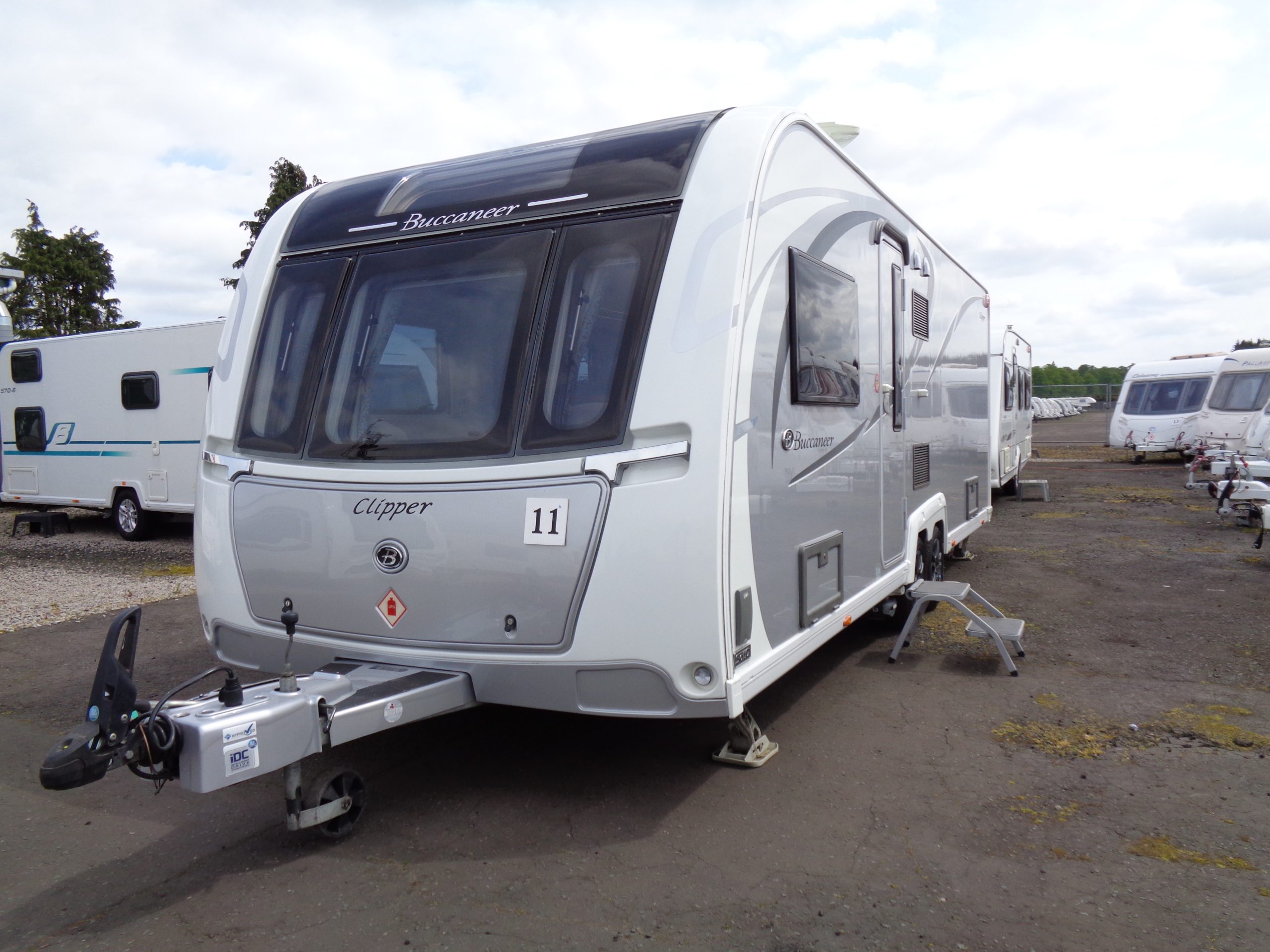 Caravan No. 11 – 2017 Buccaneer Clipper T/A 4 berth, REDUCED from £26,000 ………………………………….. NOW £23,400